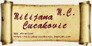 Milijana Čučaković vizit kartica